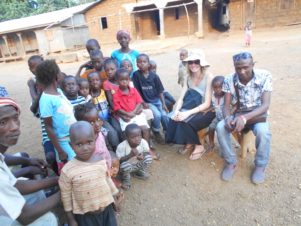 Heather Cumming with SSAAP in Sierra Leone